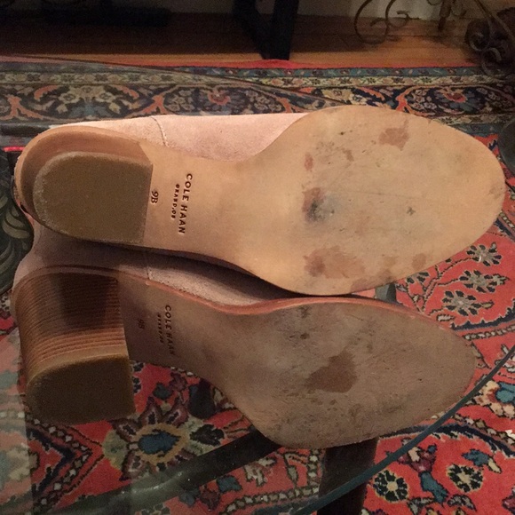 EUC cole Haan grand.os Tan suede Ankle boot Sz 9 - Picture 7 of 7